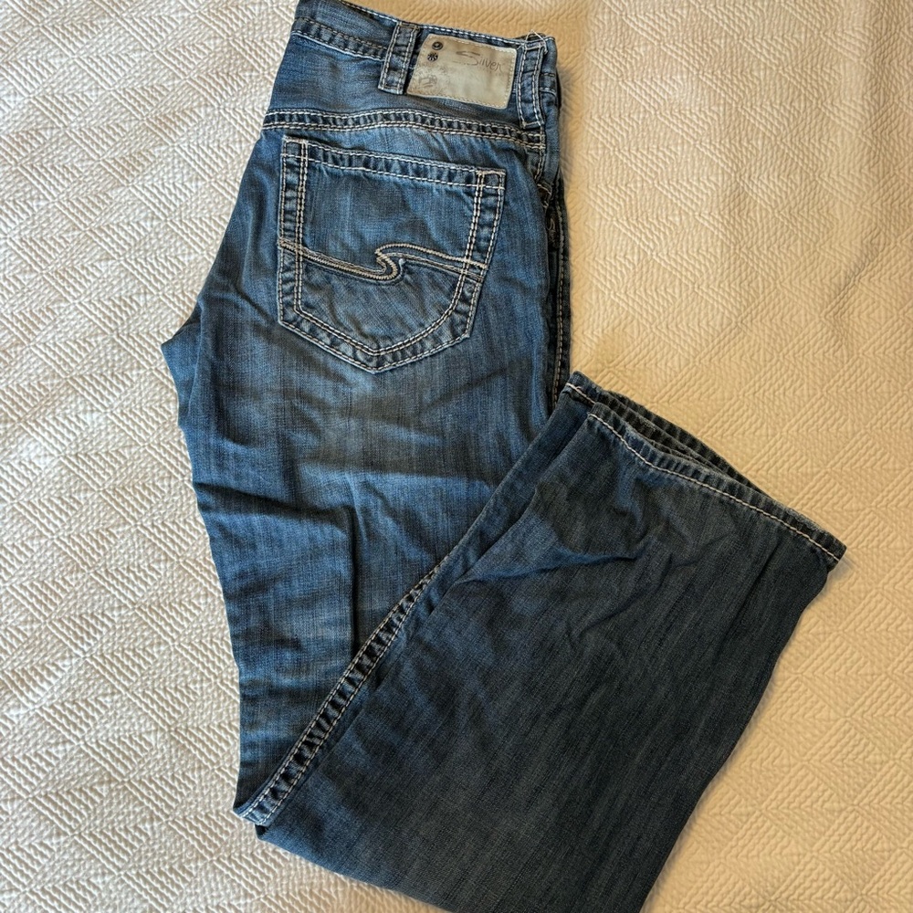 Silver Jeans Men's Bootcut Dark Blue Denim